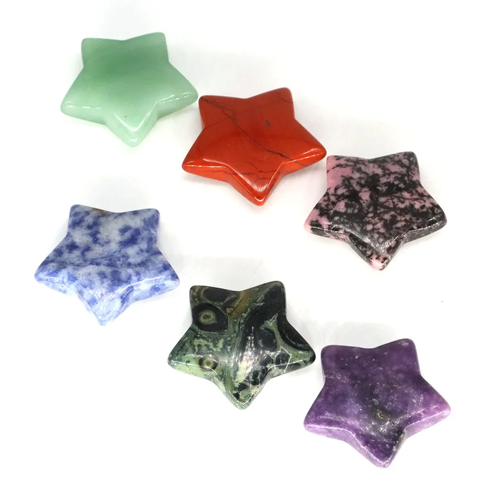 天然石の星型クリスタル,30mm,癒しのジュエリー,家の装飾 - AliExpress