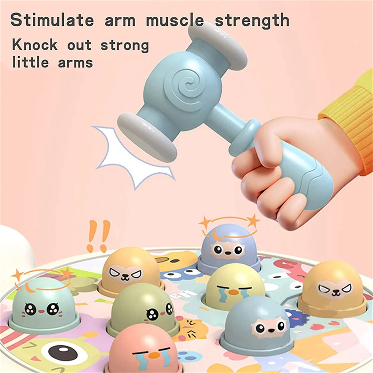 A72I Children Early Educational Toy Toys for Baby Boys Toddler Music Whack A Mole Game Toy Kid