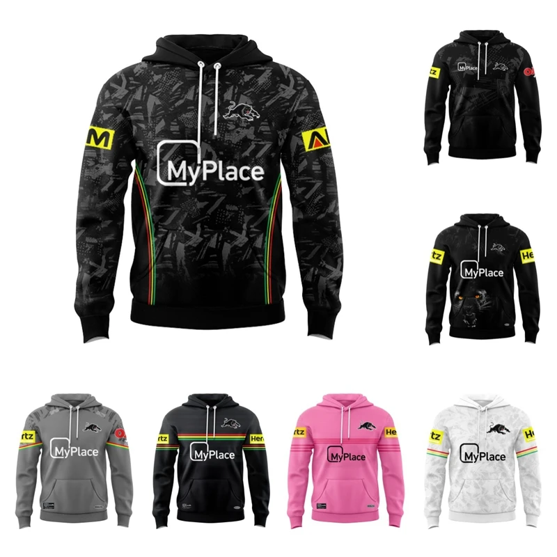 Rugby Jersey Hoodie Men Penrith Panthers
