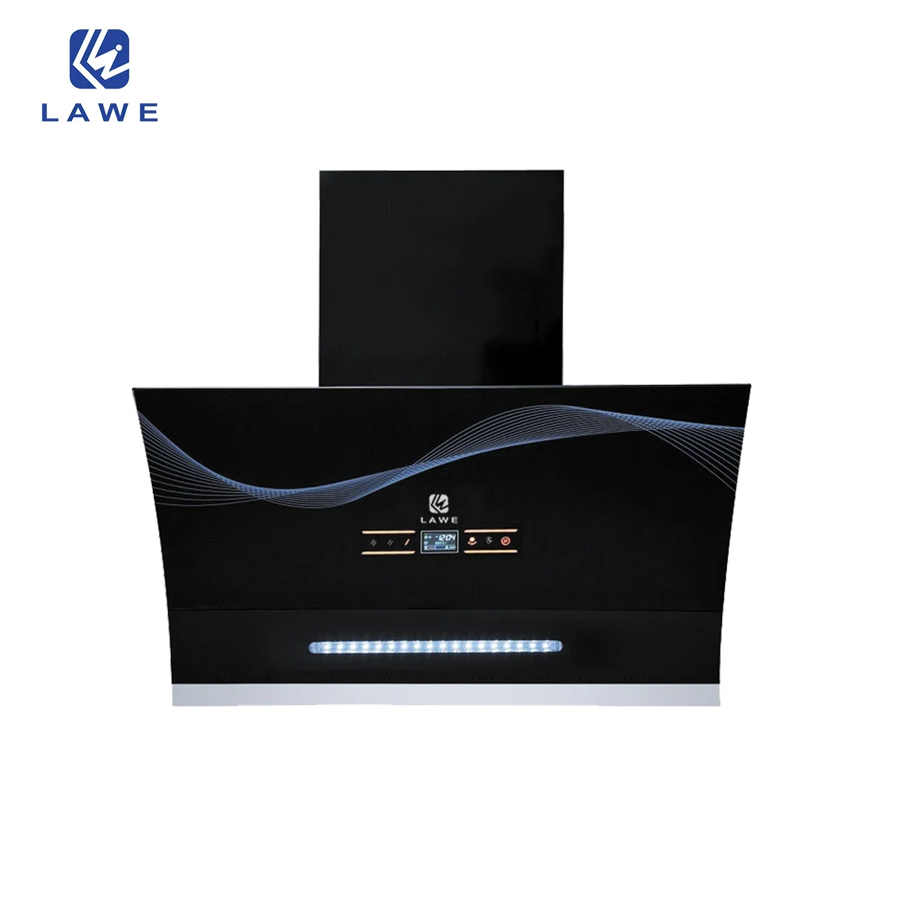 Professional Wall Mounted Smart Range Hood 60cm Extractor Hood with Convertible Stainless Steel Filter Control Kitchen