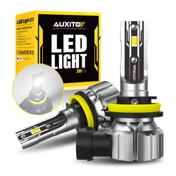 High Power LED Headlight and Fog Light Bulbs with ZES Chip - 6500K Cool White, Pack of 2 - 9005/HB3