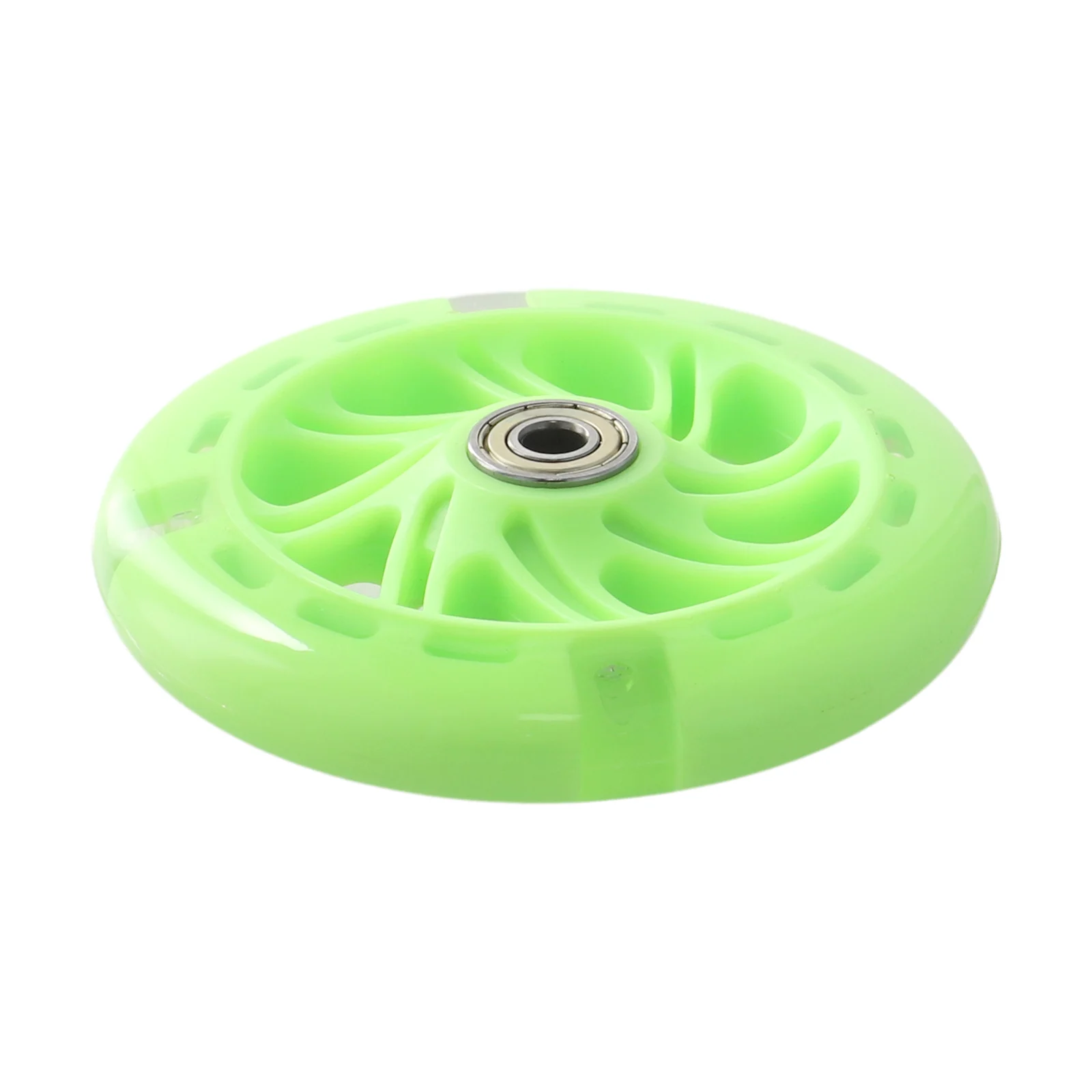 1pc LED-Blitz Rad Blinkende Lichter Zurück Hinten ABEC Für Roller Mini 12x2cm PU Kinder ersetzen Räder Beleuchtung Outdoor Fahrrad Teil – Detail 17