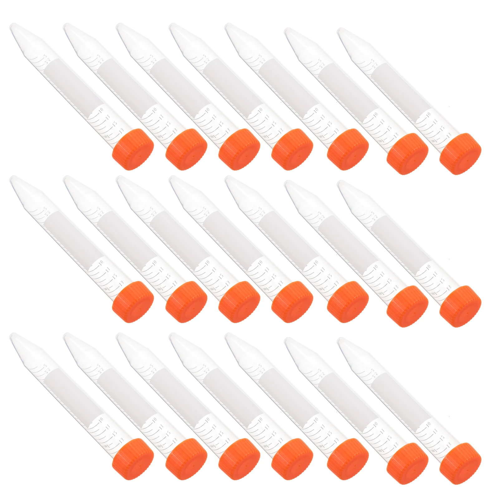 Centrifuge Tube 15ml 25Pcs Centrifugal Vials Science Centrifuge Test Tube Screw Cap Cone Bottom Sample Vial Laboratory Container plastic test tubes centrifuge tube
