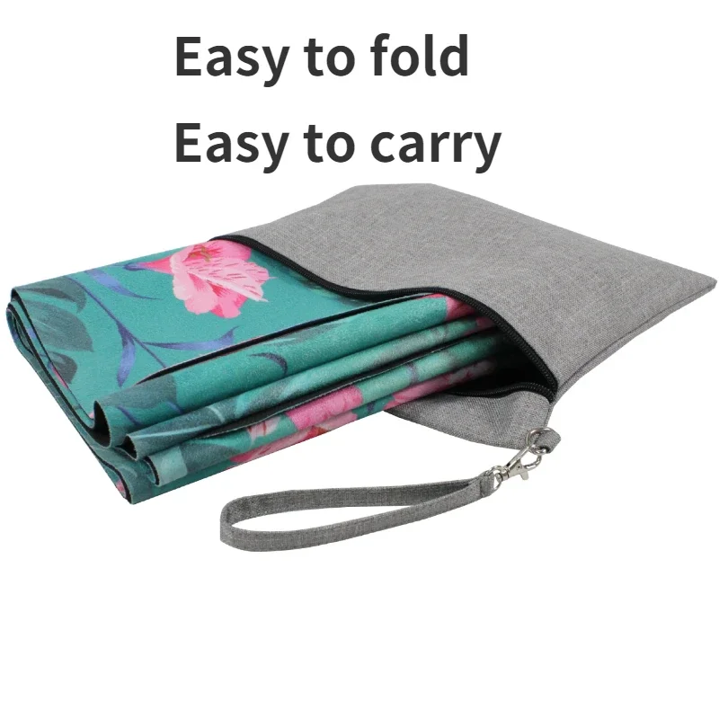 Suede Yoga Mat Foldable Portable Suede Yoga Towel Dance Exercise Fitness Skipping Rope Non-slip Floor Mat