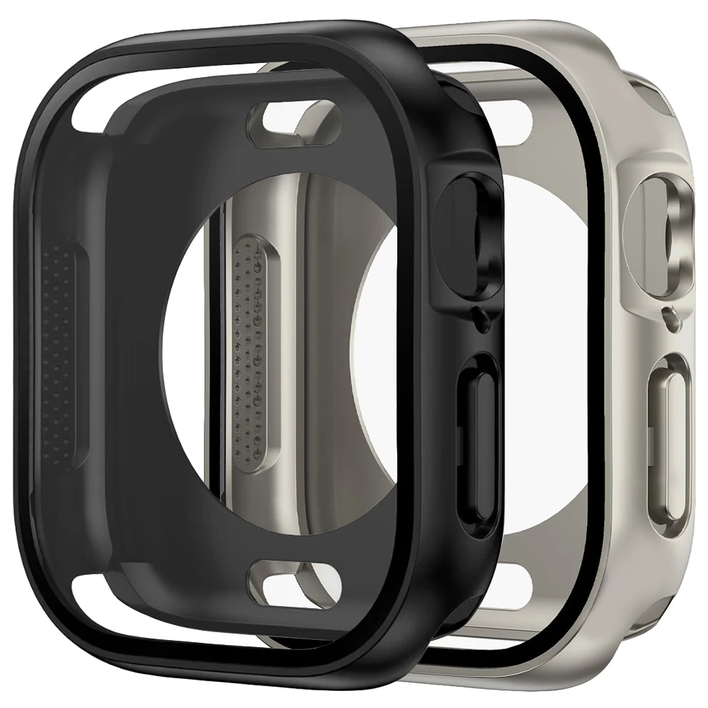 Premium Screen Protector Cover with Hard PC Front & Rear Bumper for Apple Watch Accessories