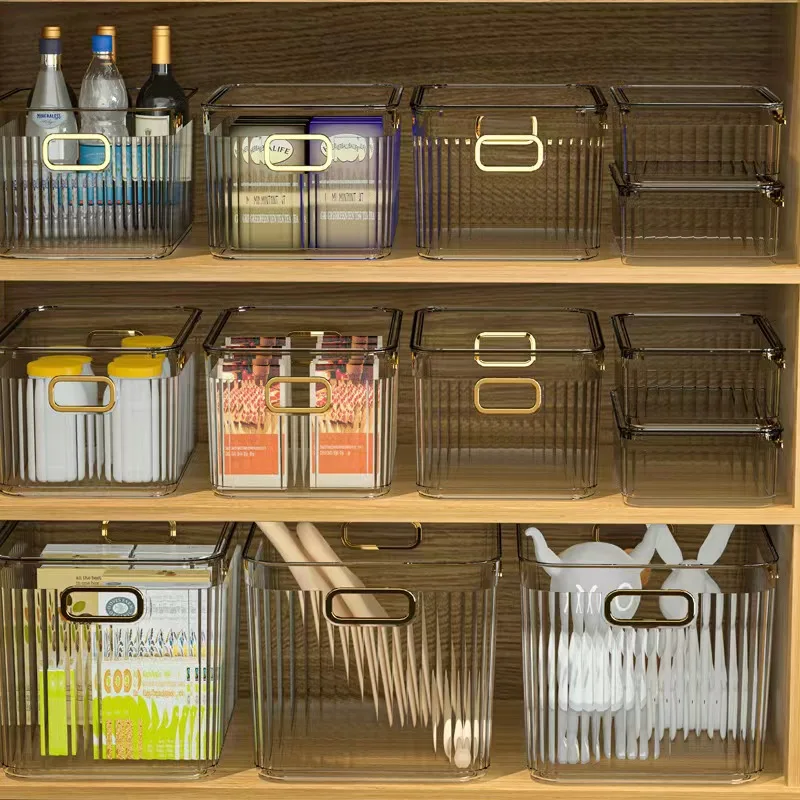 Home Multifunction Rectangular Desktop Stackable Cosmetic Organizer Jewelry Makeup Plastic Box Clothes Accessories Basket Shelf 2