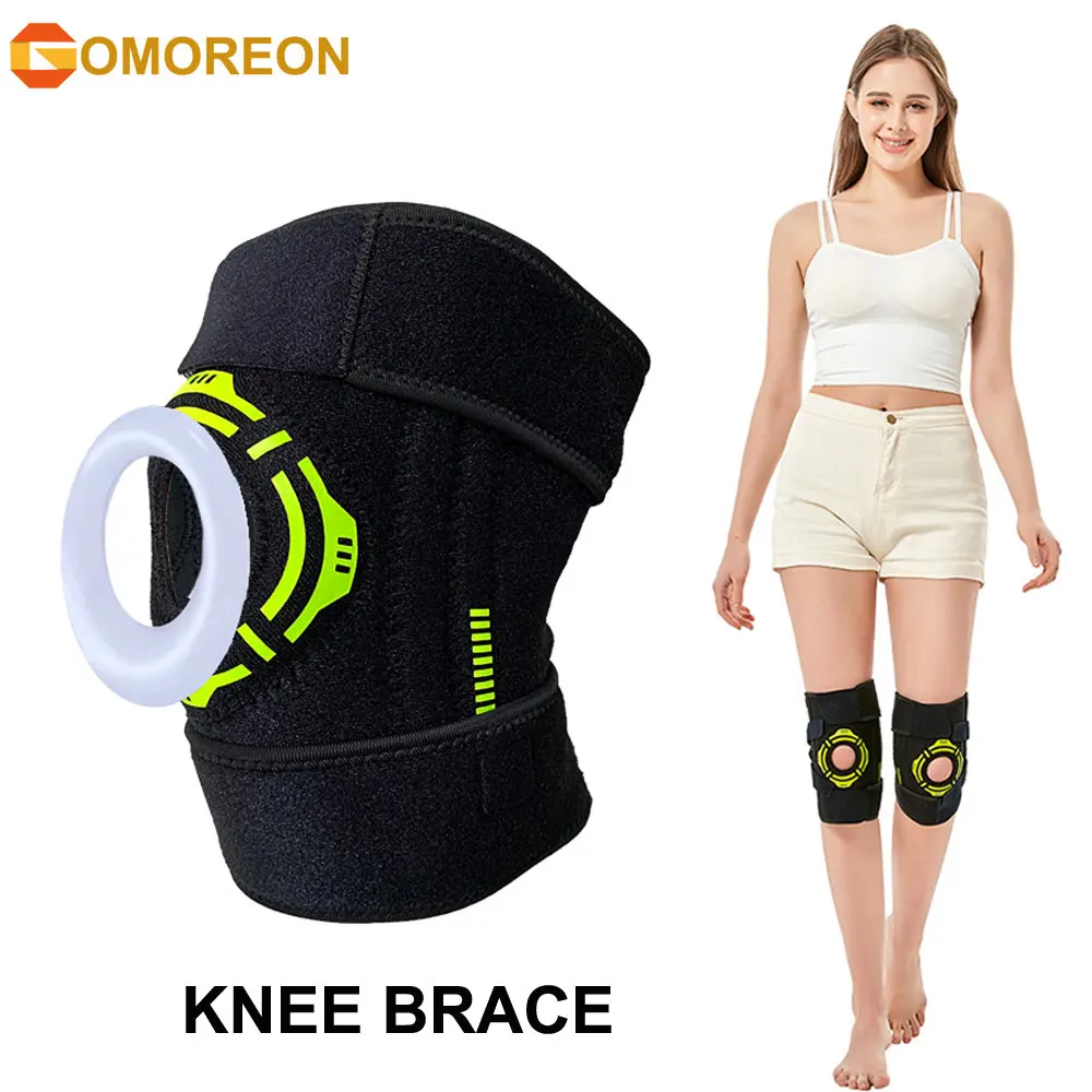 

Knee Brace with Side Stabilizers & Patella Gel Pads, Adjustable Compression Knee Support Braces for Knee Pain, Meniscus Tear
