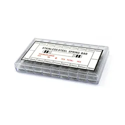 Comprehensive Set of Stainless Steel Spring Bars for Watchband Repair and Replacement (270 Pieces, 8mm - 25mm) (WHITE)