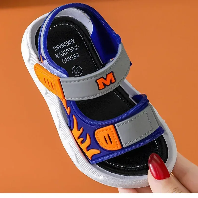Modische Kindersandalen Babyschuhe Jungen Weiche Sohle Rutschfeste Jungen Mädchen Sandalen Kleinkinder Kinderschuhe Sommer Strand 2-10 Jahre – Detail 11