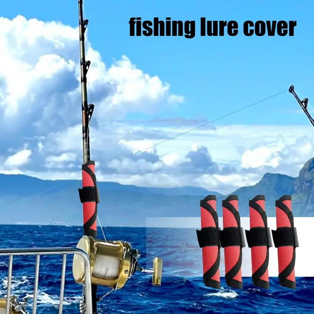 4Pcs Köder Angeln Haken Abdeckungen Sicher Fisch Köder Schild Robuste Köder Lagerung Schutz Schutz Leicht Sehen Lockt Angeln Haken Abdeckung – Detail 3