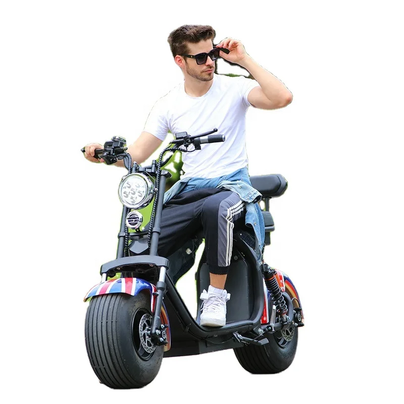 2000w 60v 20ah Fat Tire Chopper Style Electric Bike Scooter Citycoco M1
