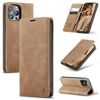 Wallet Leather Cover for IPhone 17 16 15 Plus 14 13 12 Mini 11 Pro XS Max XR X 8 7 Plus Phone Case with Card Holder Stand Purse