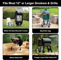 LMETJMA – supports à nervures pour Barbecue, revêtement antiadhésif en acier, rôtissage de la viande, support à 4 nervures pour gril à gaz JT25t 3
