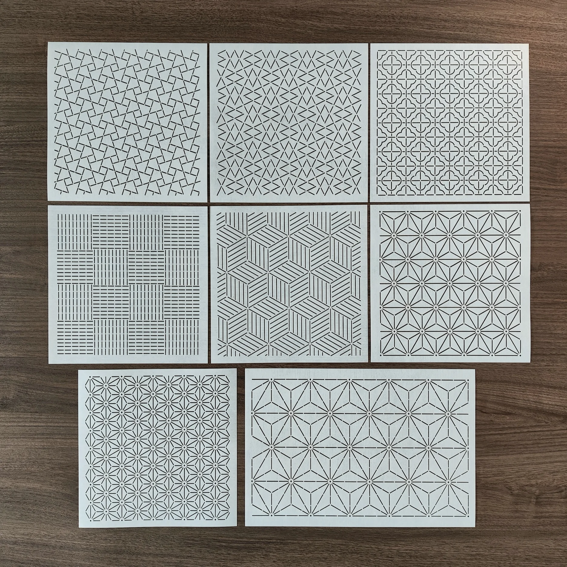 

Набор для вышивания, Лоскутная ручная учетная запись, инструменты для шитья и рисования, линейка для квилтинга Sashiko, дизайнерский мягкий шаблон формы 20x20 см