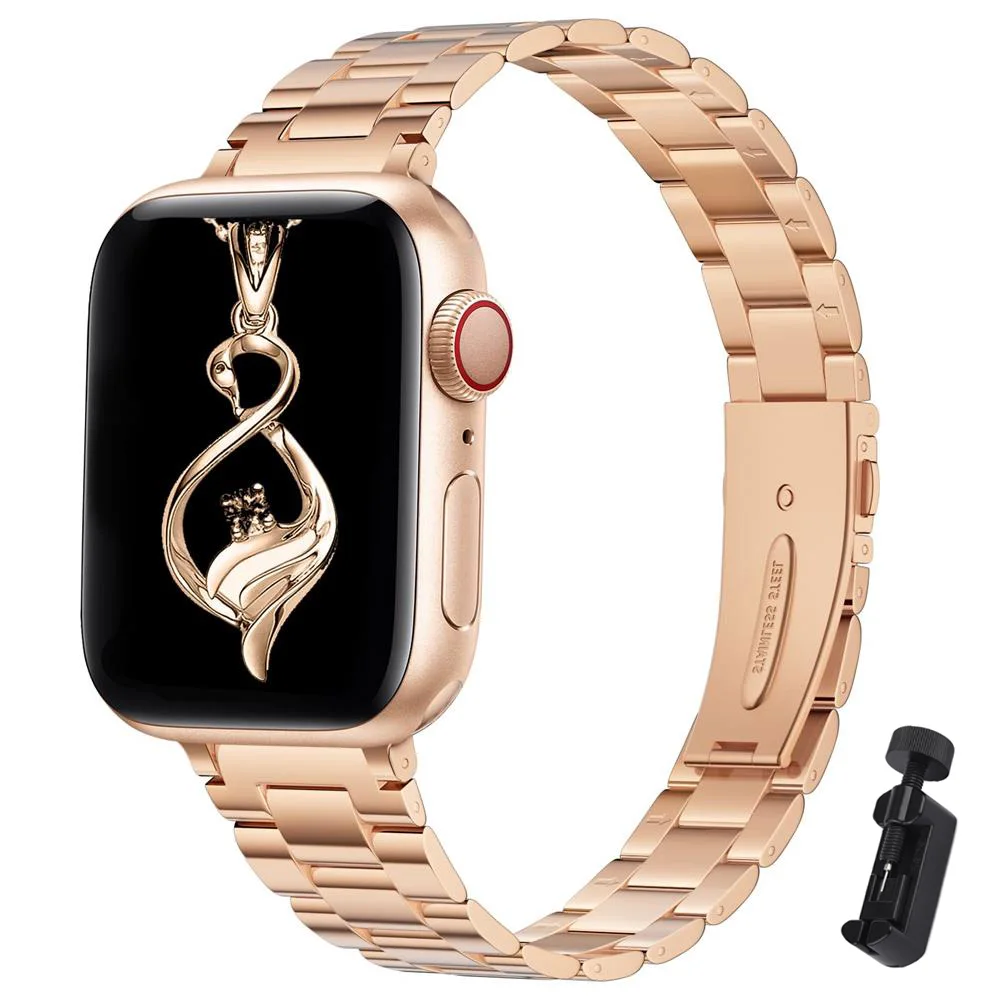 ตัวเลือกสินค้า สายคาดนาฬิกาสแตนเลสสตีล สำหรับ Apple Watch ทุกขนาด