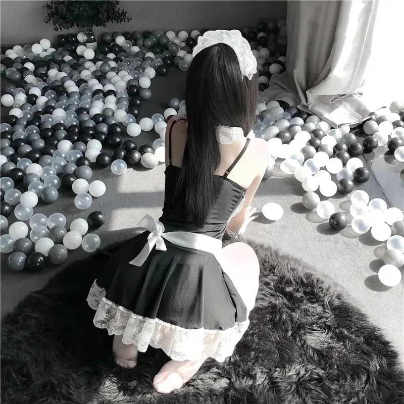 Women Maid Dress Cosplay Costume Uniform Lace Japan Anime Coffee Bar Lady Outfit French Apron Servant Set Sexy Hot Style women cosplay costume