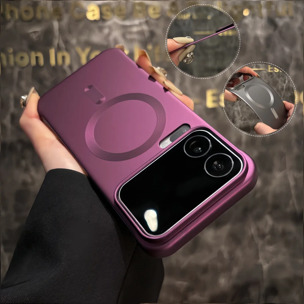 Luxury Matte Frameless Magnetic Wireless Charging Case - Ultra Slim Armor Cover