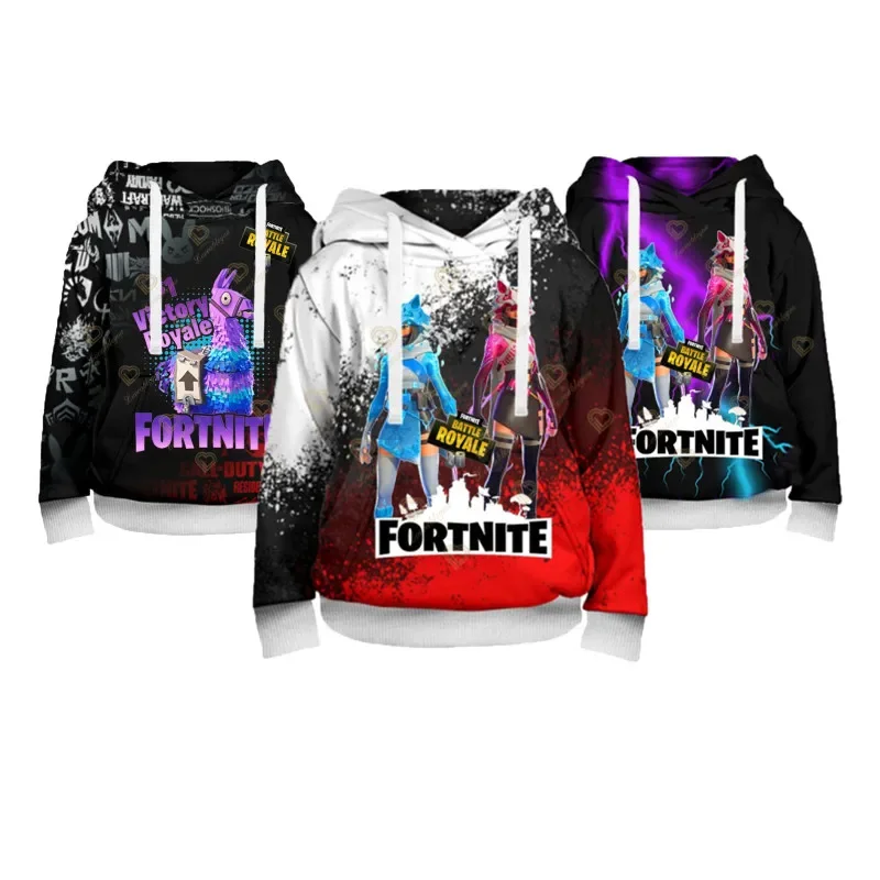 Fortnite Battle Royale Victory Children Shoot Game Felpe Con Cappuccio Uomo Chistmas Abbigliamento Harajuku Felpa Bambini Bambino Top Ragazzi Ragazze
