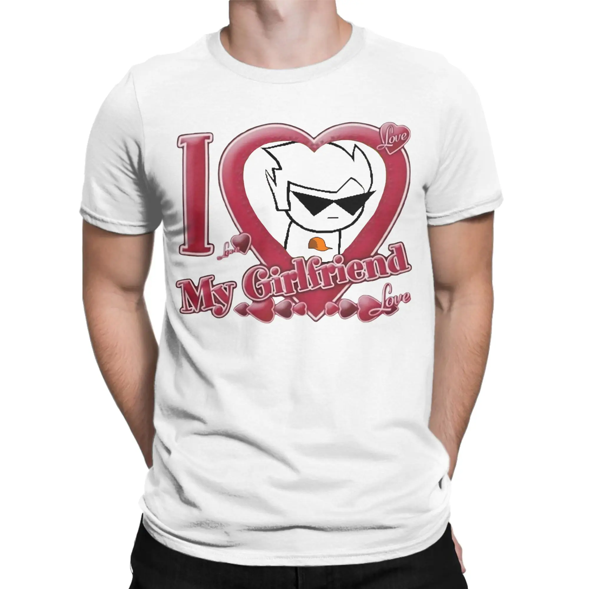 Men Women's T-Shirt I Love Dirk Strider Humor Cotton Tees Short Sleeve Homestucks Manga T Shirts Crew Neck Tops Unique