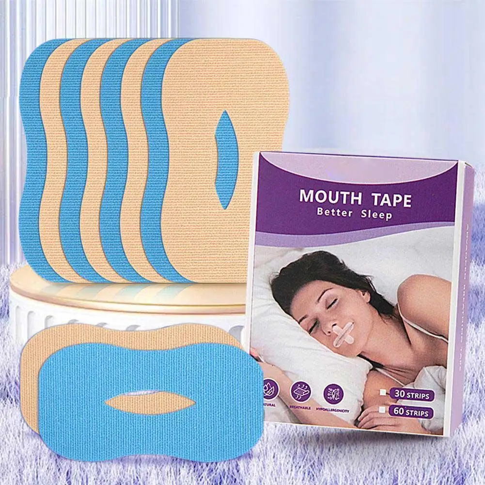 

30Pcs Sleep Strip Mouth Tape Anti Snoring For Better Nose Breathing Improved Nighttime Sleeping Less Mouth Breath And Snore