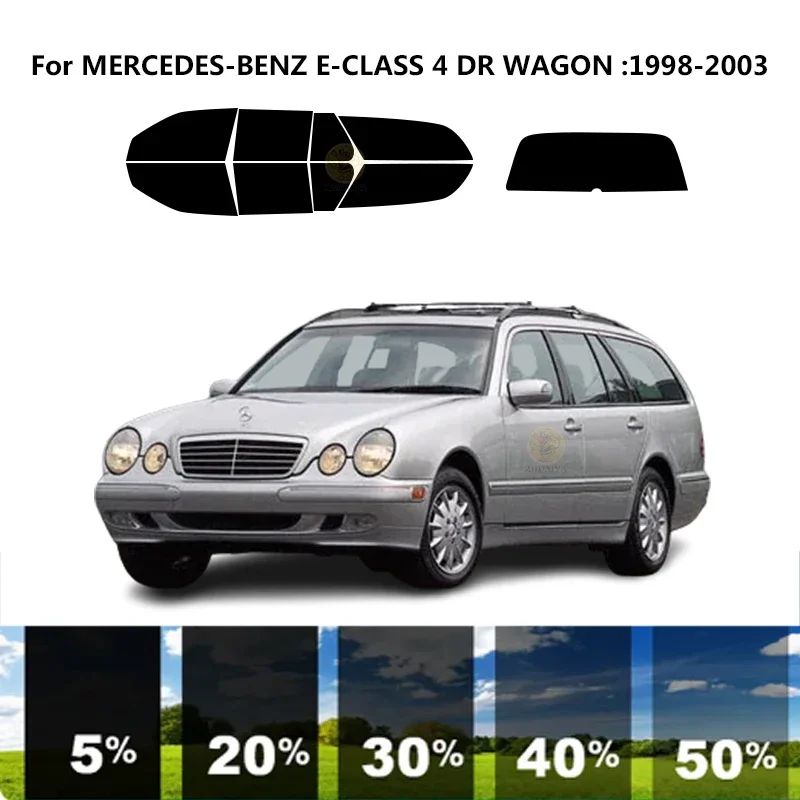 

Precut nanoceramics car UV Window Tint Kit Automotive Window Film For MERCEDES-BENZ E-CLASS S210 4 DR WAGON 1998-2003