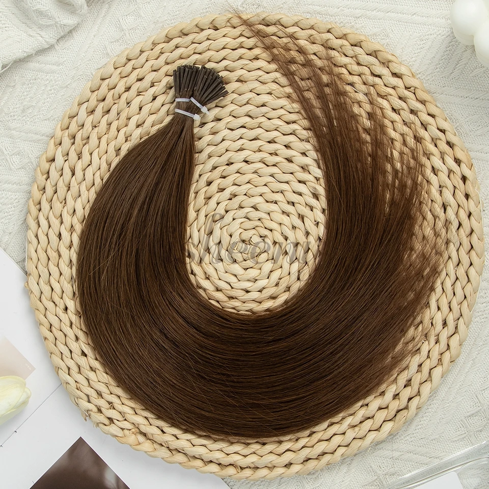 I Tip Human Hair Extensions Natural Straight Remy Hair