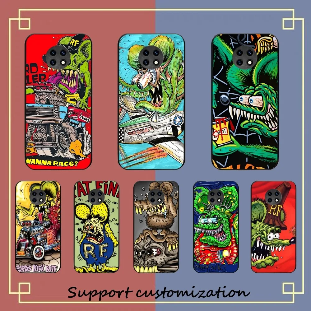 Custodia Per Telefono Rat Fink Per Redmi Note 4X5 A 6 7 8 Pro T 9 Pro 9S 10 Pro 11 Pro 11S 11Epro Pocom3Pro