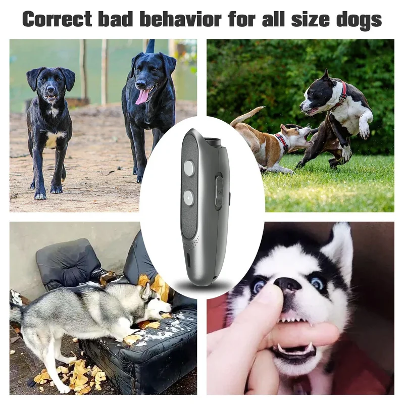 Newest Dog Training Device - 3 in 1 Ultrasonic Anti Barking Repeller and Control Trainer