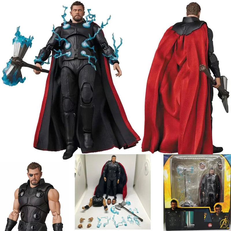 マフェックス No.104 MAFEX THOR 『AVENGERS INFI… New Mafex No.104 Avengers Infinity War Thor Odinson Action
