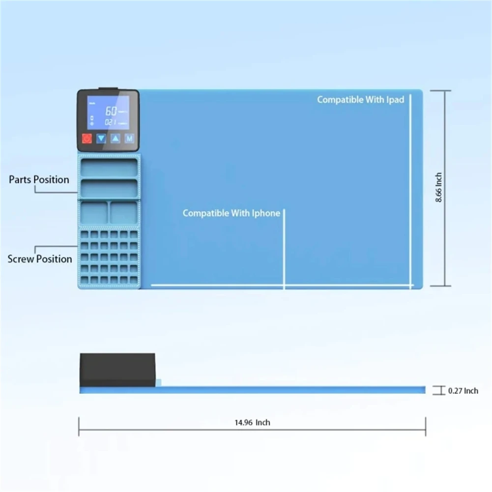 CPB CP320 CP300 Heating Silicone Pad LCD Assembly Opening Machine For Ipad Tablet Iphone Samsung Mobile Phone Screen Separator
