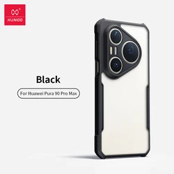 XUNDD Magnetic Kickstand Clear Shockproof Case with Airbag Anti - Drop and Full Camera Protection for HUAWEI Pura 90 Pro (Clear Case)