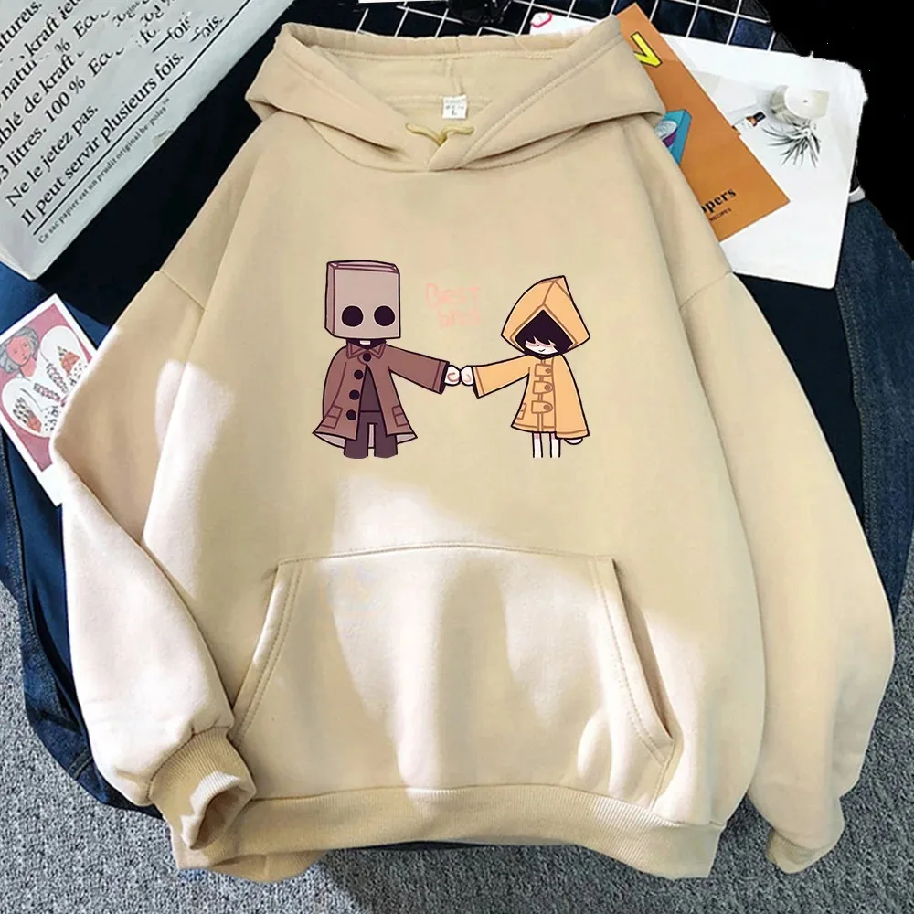 

Men's six solid color hoodies with printed patterns cute anime clothing, men's/women's casual sportswear autumn fleece Sudadera