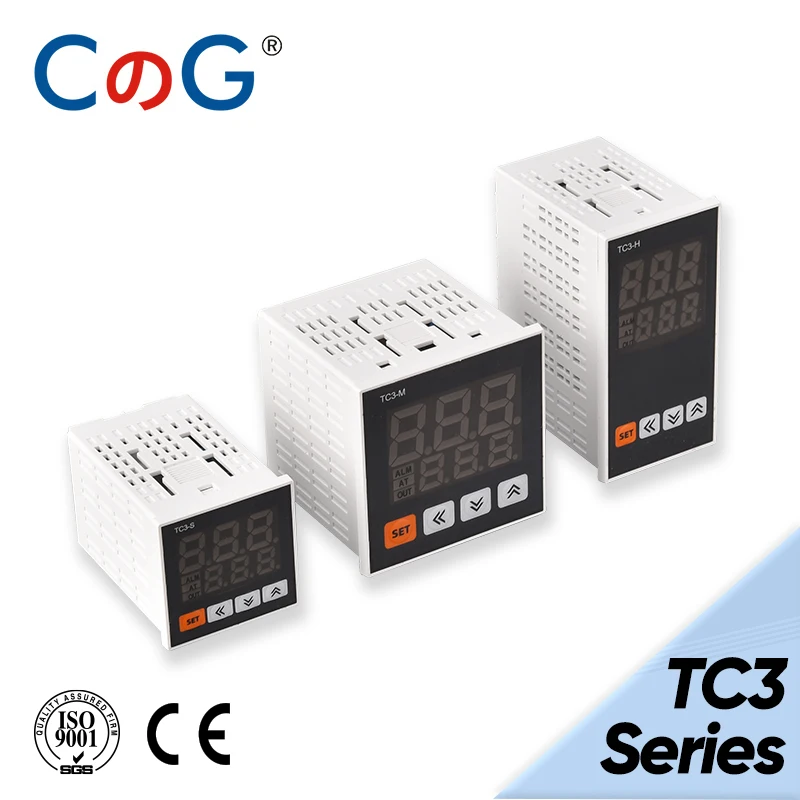 CG TC3 Series Intelligent Digital Display Temperature Controller AC85-265V Universal Input Double Output PID Control Thermostat