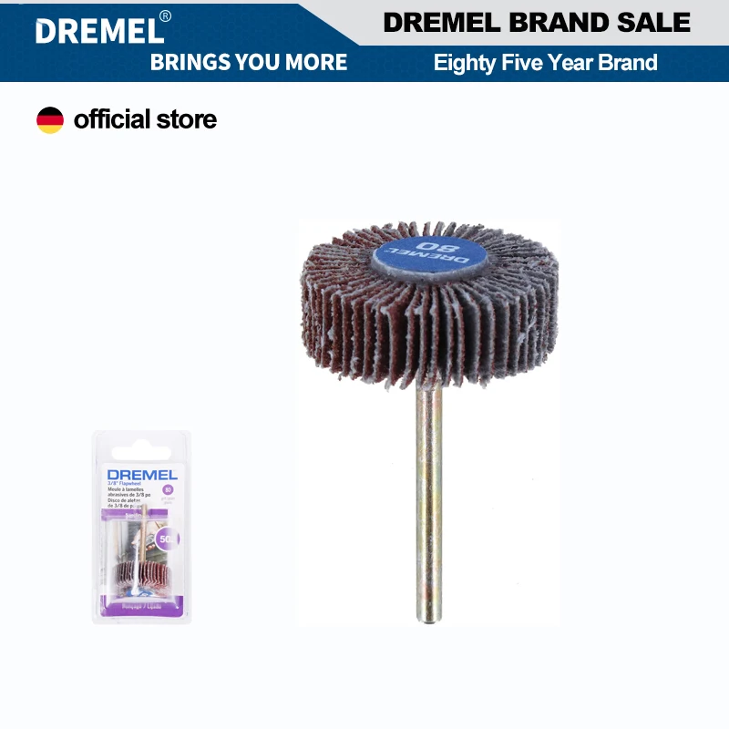 Dremel 502 3/8 "Levigatrice Flapwheel 80 Grana Per Dremel 3000 4000 4250 8220 8260 Accessori Per Trapano Elettrico
