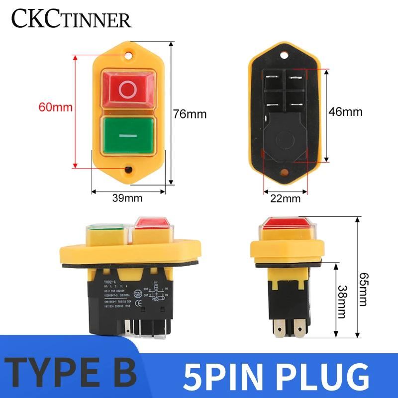 YH02A Electromagnetic Starter Push Button Switches Machine