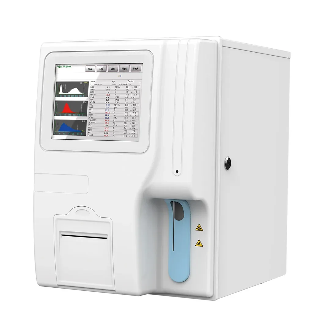 

Animal Medical Touch Screen Auto Vet CBC Machine Veterinary Hematology Analyzer 3 Part