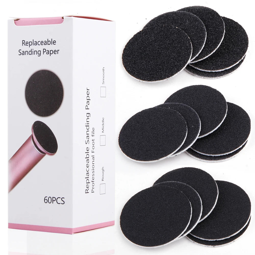 

60 шт./коробка, электрическая наждачная бумага для ног