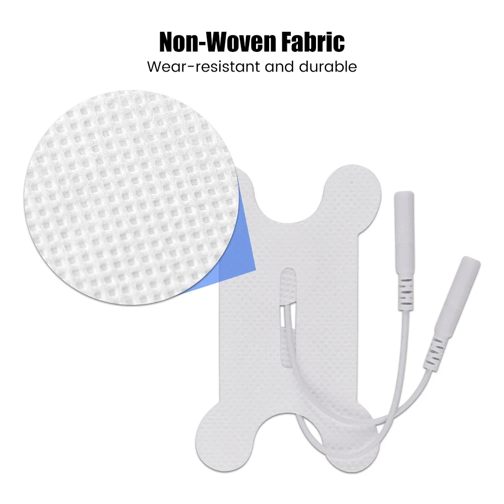 EMS Tens Electrode Pads Gel for Throat Body Massager Non-Woven Patch Self-Adhesive Acupuncture Physiotherapy Massage Pad 1/2pcs