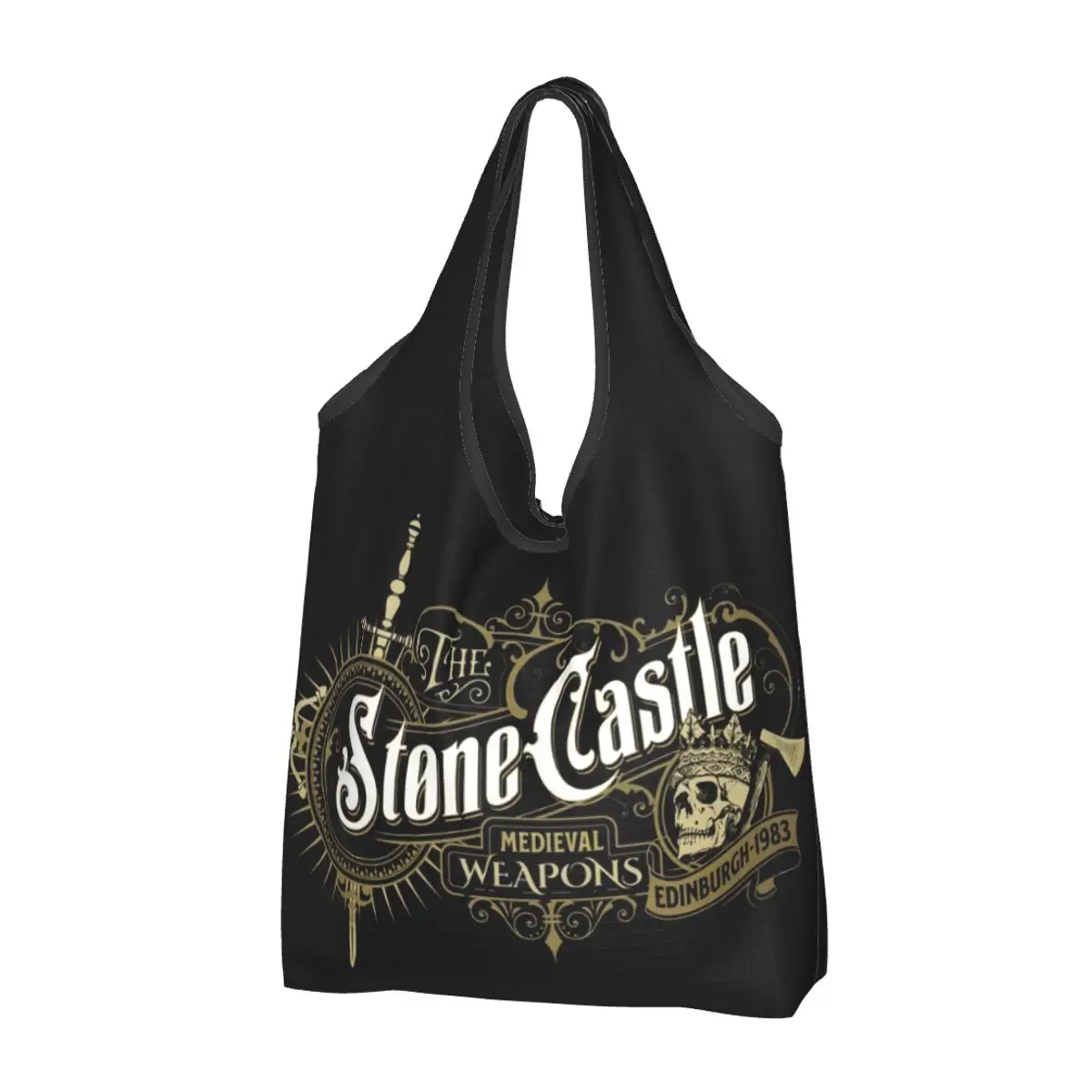 

Custom Cute The Sword In The Stone Animated Movies Shopping Tote Bags Portable Groceries Shoulder Shopper Bag