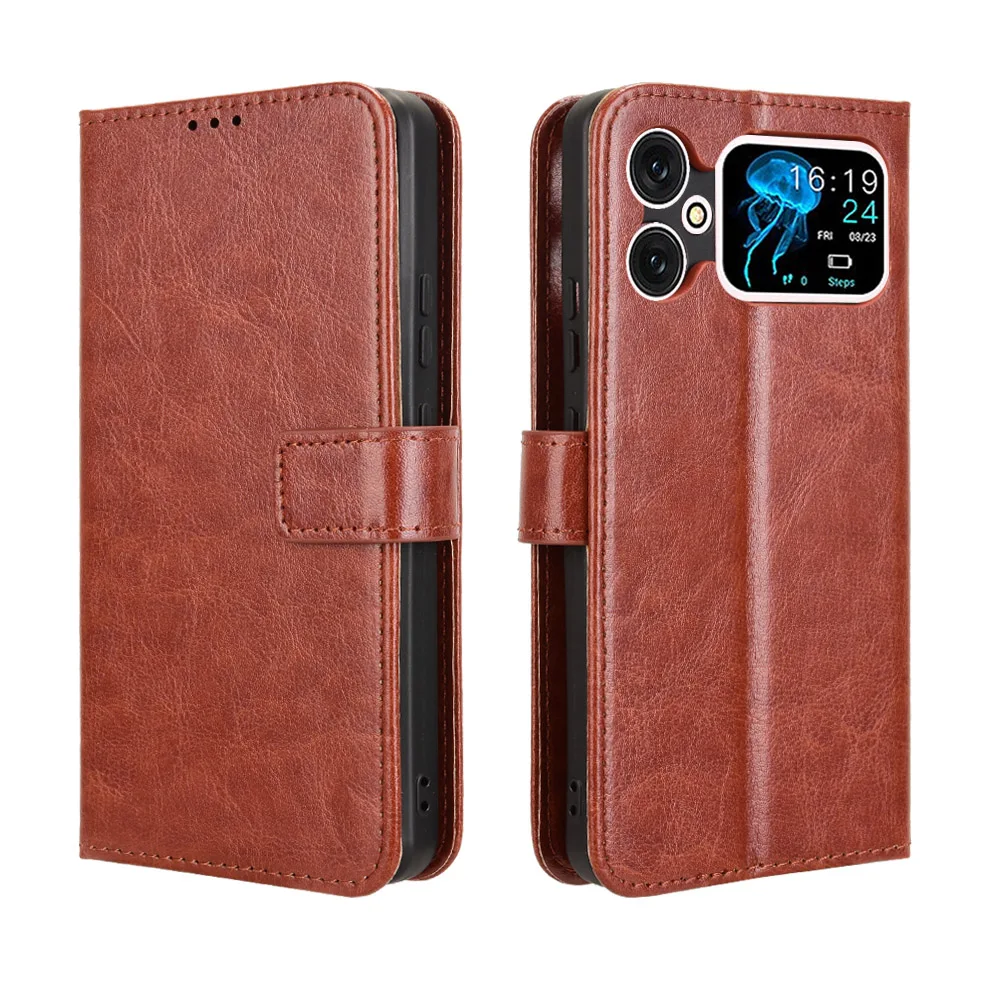 Diamond Leather Flip Wallet Case with Card Holder and Bracket