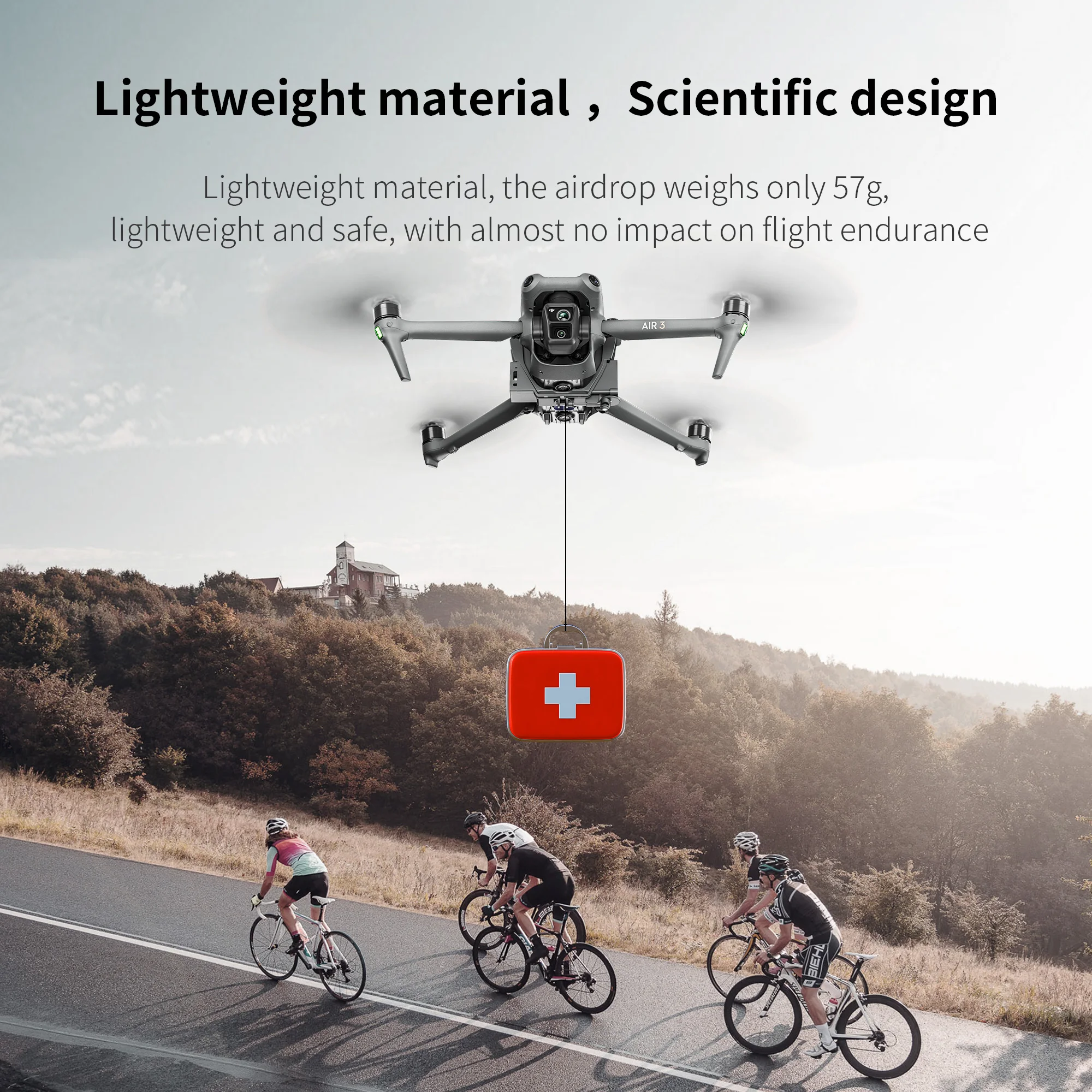 12KM Udslipsystem til DJI Air 3, Mini 4 Pro, Mini 5 Pro