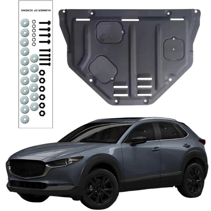 Protector De Parachoques Trasero Para Mazda CX-30 (2020-2022) - Fibra De Carbono, Antiarañazos, Fácil Instalación Con Adhesivo 3M