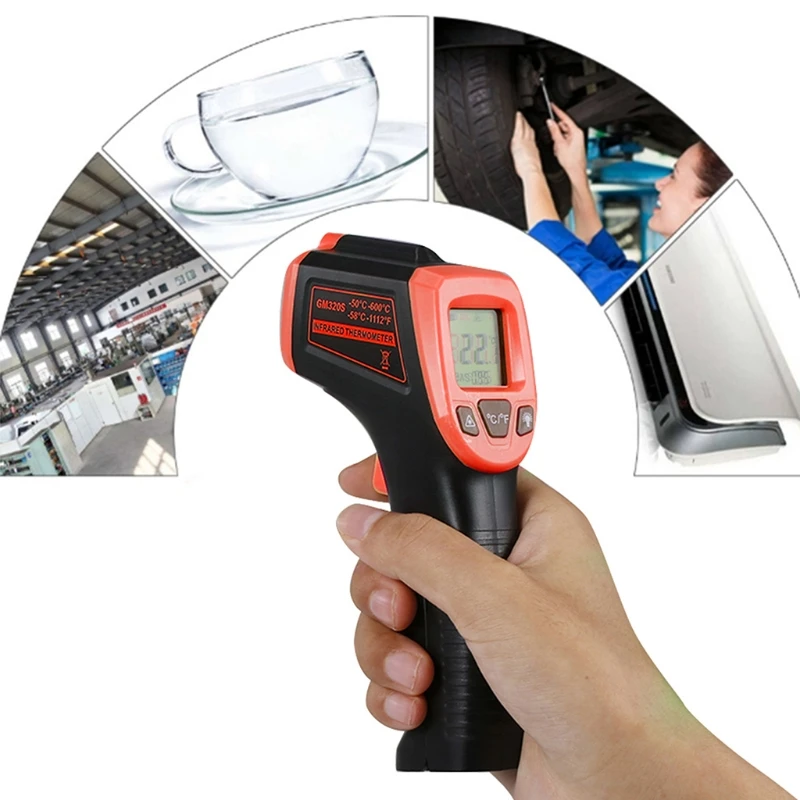 Handheld Infrared Thermometer Gun, Used For Cooking, Pizza Oven, Grill And  Engine Temperature Measurement