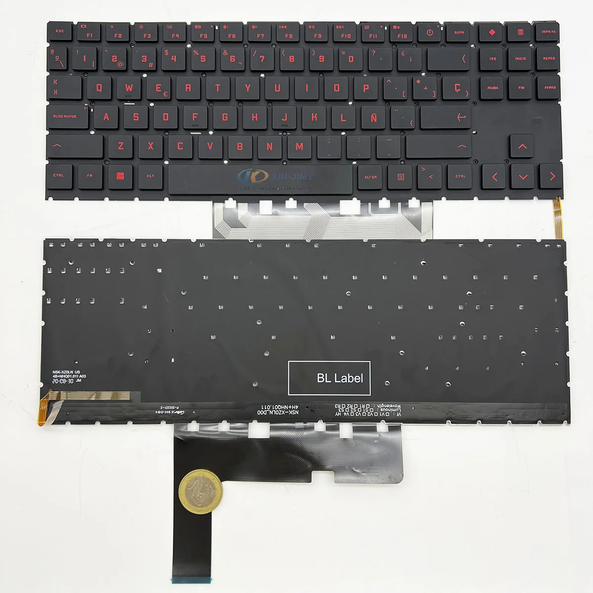 RGB-Tastatur Für HP 15-EK/EN Serie – Hintergrundbeleuchtung, Kompatibel Mit 15-EK0019NR U.a.