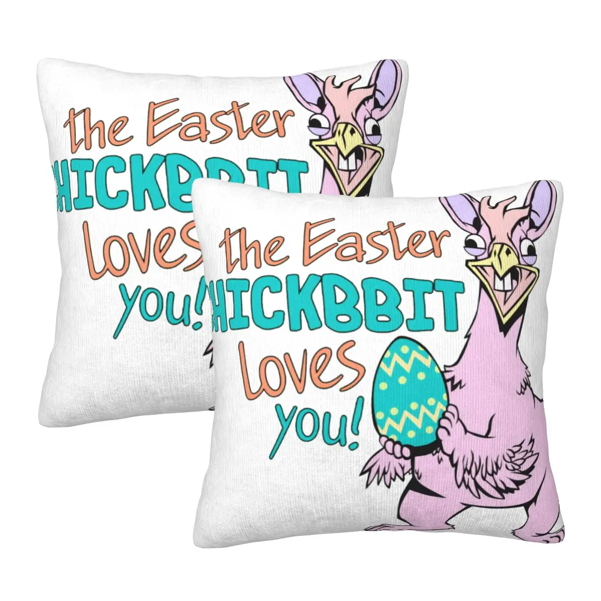 

Набор женских квадратных подушек с Пасхальной парой, 2 шт.