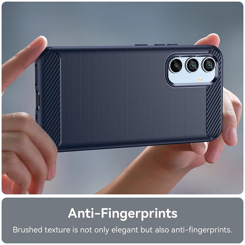 Shockproof Armor Carbon Fiber Silicone Phone Case