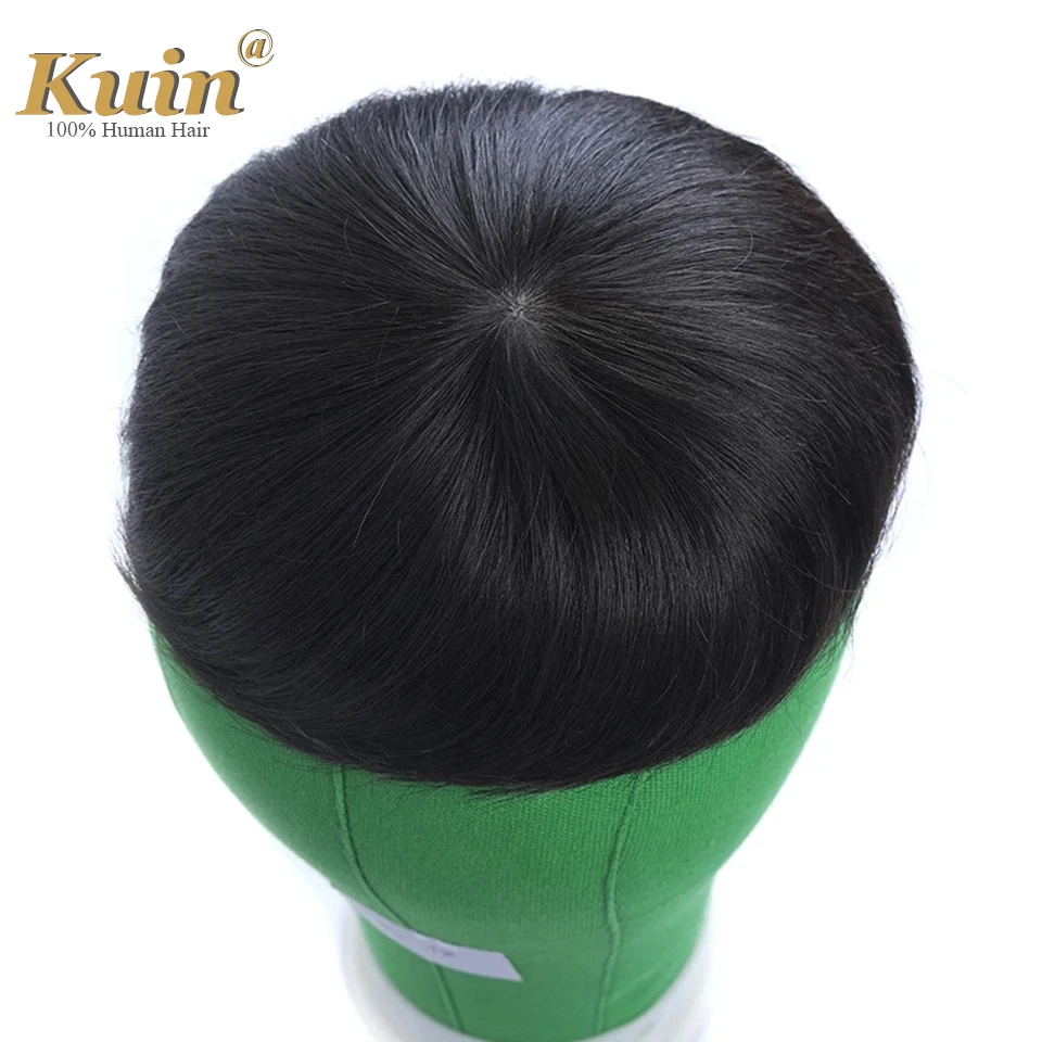 Injection Skin Toupee 0.12mm Durable Full Pu Wig For Men Natural Male Hair Prosthesis Human Hair System Capillary Man Wig human hair toupee