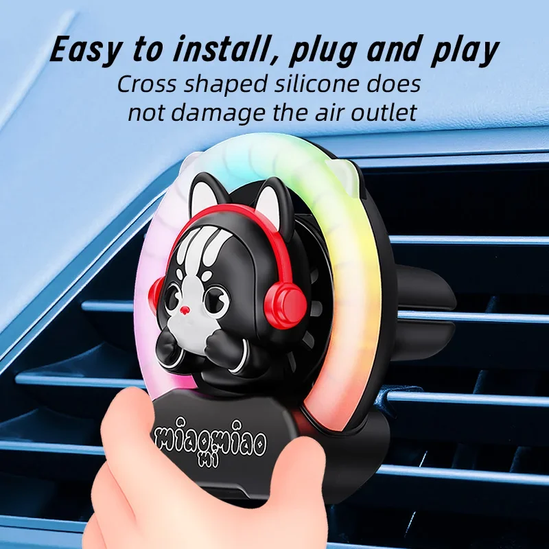 Car Phone Holder Aromatherapy Diffuser Vent-Mounted