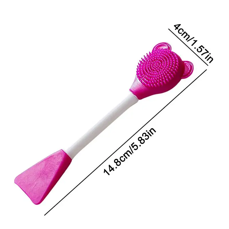 Cat Chin Cleaner Manual Silicone Cat Cleaner Brush Silicone Brush Heads Cleaning Tool For Gums Jaw Tongue Chin And Face Cleaning 6