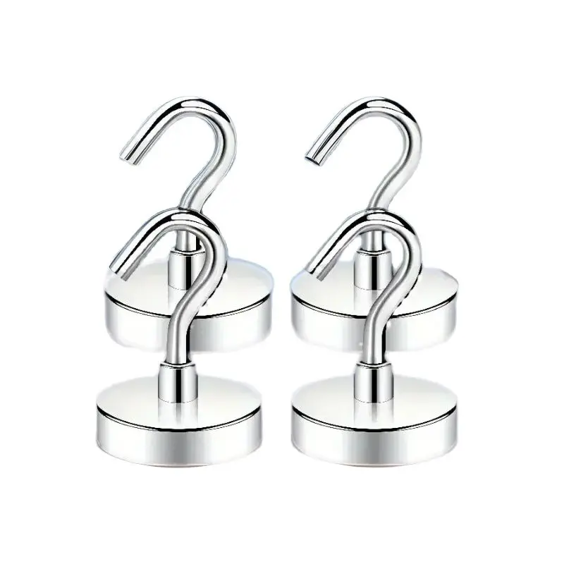 Heavy Duty Magnet Hooks,D25mm-Strong Magnetic Hooks for Cruise Cabins, Metal Magnetic Grill Hooks for Hanging, Magnets with Hook